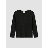 LC Waikiki Siyah Bisiklet Yaka Kalp Nakışlı Kız Çocuk Tişört (S6) - Black - Dropsuz - 4 - 5 Yaş