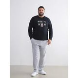 Lc Waıkıkı Siyah Büyük Beden Beşiktaş Baskılı Erkek Pijama Takımı