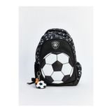 LC Waikiki Siyah Futbol Topu Baskılı Erkek Çocuk Sırt Çantası