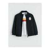 LC Waikiki Siyah Galatasaray Baskılı Erkek Çocuk Tişört ve Fermuarlı Sweatshirt