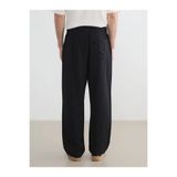 LC Waikiki Siyah Loose Fit Erkek Müslin Pantolon