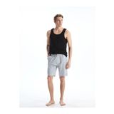 LC Waikiki Siyah Slim Fit Erkek Pijama Alt Şort