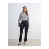 LC Waikiki Siyah Standart Fit Kadın Cigarette Pantolon