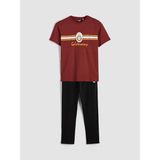 LC Waikiki Standart Kalıp Galatasaray Baskılı Erkek Pijama Takım (S6) - Kırmızı