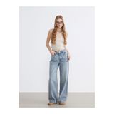 LC Waikiki Taşlı Wideleg Kadın Jean Pantolon