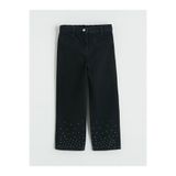 LC Waikiki Timeless Clothing & Zamansız Seçimler Straight Fit Kız Çocuk Taşlı Jean Pantolon