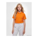 LC Waikiki Turuncu Polo Yaka Kız Çocuk Pike Tişört