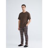 Lc Waıkıkı Turuncu Standart Kalıp Ekose Erkek Pijama Alt