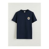 LC Waikiki UZG Store'den Stilinizi Oluşturun Lacivert Bisiklet Yaka Fenerbahçe Baskılı Erkek Çocuk Tişört