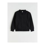 LC Waikiki Uzun Kollu Kız Çocuk Kalın Fermuarlı Sweatshirt (W5)