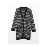 LC Waikiki V Yaka Desenli Kadin Triko Hirka -