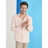 LC Waikiki Vision Slim Fit Uzun Kollu Erkek Gömlek - Pink - 2XL