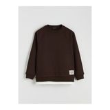 LC Waikiki Vizyon Yeni Sezon Bisiklet Yaka Oversize Kadın Kalın Sweatshirt