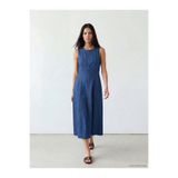 LC Waikiki Vizyon Yeni Sezon Midi Kloş Jean Elbise