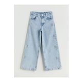 LC Waikiki Wideleg Taşlı Kız Çocuk Jean Pantolon
