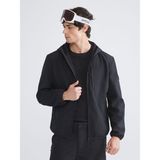 LC Waikiki Xsıde Siyah Kapüşonlu Erkek Ince Mont - 2XL
