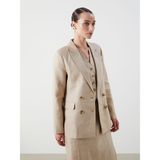 Lc Waikiki Yeni Sezon %100 Keten Kadın Blazer Ceket - 46 - Bej