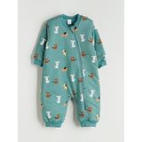 Lc Waikiki Yeni Sezon 2.5 Tog Bisiklet Yaka Uzun Kollu Erkek Bebek Uyku Tulumu - Yeşil - 6 - 12 Ay