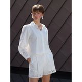 Lc Waikiki Yeni Sezon Ajur Detaylı Kadın Gömlek - 2XL - Beyaz
