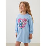 Lc Waikiki Yeni Sezon Angel & Stitch Baskılı Kız Çocuk Elbise - 9 - 12 Ay - Mavi