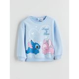 Lc Waikiki Yeni Sezon Angel ve Stitch Baskılı Kız Çocuk Kalın Sweatshirt - Lila - 3 - 4 Yaş