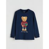 Lc Waikiki Yeni Sezon Ayı Teddy Baskılı Erkek Çocuk Pijama Üst - Lacivert - 11 - 12 Yaş
