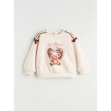 Lc Waikiki Yeni Sezon Ayı Teddy Baskılı Kız Çocuk Sweatshirt - Pembe - 2 - 3 Yaş