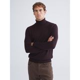 Lc Waikiki Yeni Sezon Balıkçı Yaka Uzun Kollu Erkek Triko Kazak - Bordo - 3XL