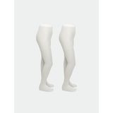 Lc Waikiki Yeni Sezon Basic Kiz Cocuk Kulotlu Corap 2'li - S5PL82Z4 - Beyaz - 5 - 6 Yaş