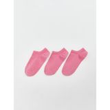 Lc Waikiki Yeni Sezon Basic Kiz Cocuk Patik Corap 3'lu - S5MB70Z4 - Pembe - 30 - 32