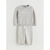 Lc Waikiki Yeni Sezon Baskılı Erkek Bebek Kazak ve Eşofman Altı - Gri - 3 - 6 Ay