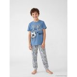 Lc Waikiki Yeni Sezon Baskılı Erkek Çocuk Pijama Takım - Mavi - 9 - 10 Yaş