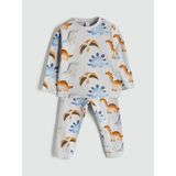 Lc Waikiki Yeni Sezon Baskılı Erkek Çocuk Pijama Takımı - Gri - 24 - 36 Ay