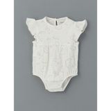 Lc Waikiki Yeni Sezon Baskılı Kız Bebek Çıtçıtlı Bodysuit - Ekru - 3 - 4 Yaş