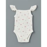 Lc Waikiki Yeni Sezon Baskılı Kız Bebek Çıtçıtlı Bodysuit - Ekru - 6 - 9 Ay