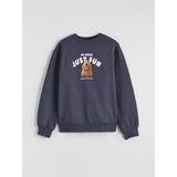 Lc Waikiki Yeni Sezon Baskılı Kız Çocuk Kalın Sweatshirt - Antrasit - 8 - 9 Yaş