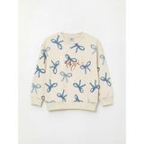 Lc Waikiki Yeni Sezon Baskılı Kız Çocuk Sweatshirt - Ekru - 2 - 3 Yaş