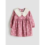 Lc Waikiki Yeni Sezon Bebe Yaka Çiçekli Kız Çocuk Elbise - 3 - 4 Yaş - Pembe