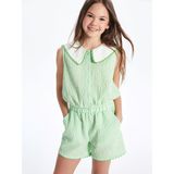Lc Waikiki Yeni Sezon Bebe Yaka Ekose Kız Çocuk Bluz - Yeşil - 9 - 10 Yaş