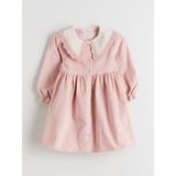 Lc Waikiki Yeni Sezon Bebe Yaka Kız Çocuk Kadife Elbise - 1 - 2 Yaş - Pembe