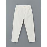 Lc Waikiki Yeni Sezon Beli Ayarlanabilir Basic Erkek Çocuk Pantolon - Beyaz - 2 - 3 Yaş