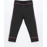 Lc Waikiki Yeni Sezon Beli Lastikli 3/4 Boy Kiz Cocuk Tayt - S5BE82Z4 - Siyah
