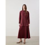 Lc Waikiki Yeni Sezon Beli Lastikli A Kesim Etek - Bordo - 42