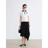 Lc Waikiki Yeni Sezon Beli Lastikli Asimetrik Kesim Etek - Siyah - 2XL