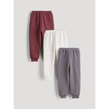 Lc Waikiki Yeni Sezon Beli Lastikli Basic Erkek Bebek Jogger Eşofman Altı 3'lü - 1 - 3 Ay - Bordo