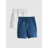 Lc Waikiki Yeni Sezon Beli Lastikli Basic Erkek Çocuk Şort 2'li - Indigo - 2 - 3 Yaş