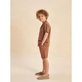 Lc Waikiki Yeni Sezon Beli Lastikli Basic Erkek Çocuk Şort - Kahverengi - 3 - 4 Yaş
