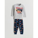 Lc Waikiki Yeni Sezon Beli Lastikli Baskili Erkek Cocuk Pijama Takim - S5LN83Z1 - Gri - 3 - 4 Yaş