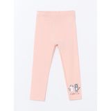 Lc Waikiki Yeni Sezon Beli Lastikli Baskılı Kız Çocuk Tayt - 2 - 3 Yaş - Pembe