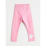 Lc Waikiki Yeni Sezon Beli Lastikli Baskılı Kız Çocuk Tayt - Pembe - 3 - 4 Yaş